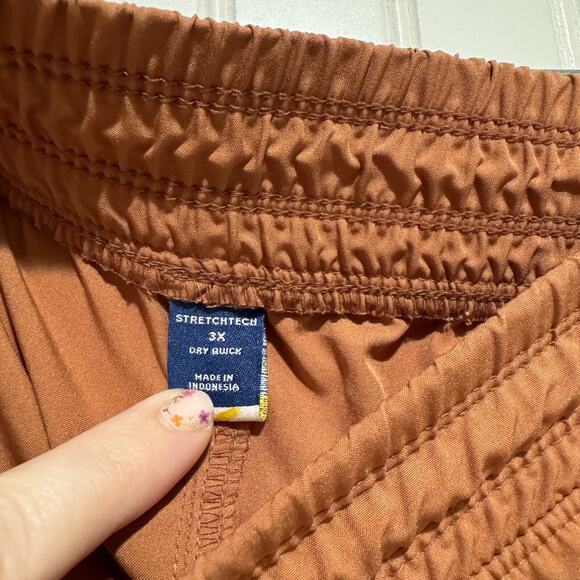 Old Navy Quick Dry Cropped Wide Leg Pants Hickory Brown Plus Size 3X - Picture 5 of 7